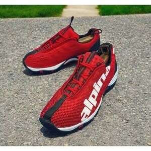 Alpina Running Shoe Men 9 Red‎ Breathable Trail Street Training EWL 1884242